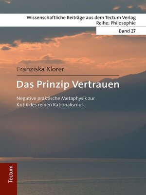 cover image of Das Prinzip Vertrauen